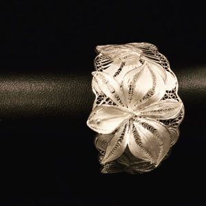 925 sterling silver handmade filigree bracelet